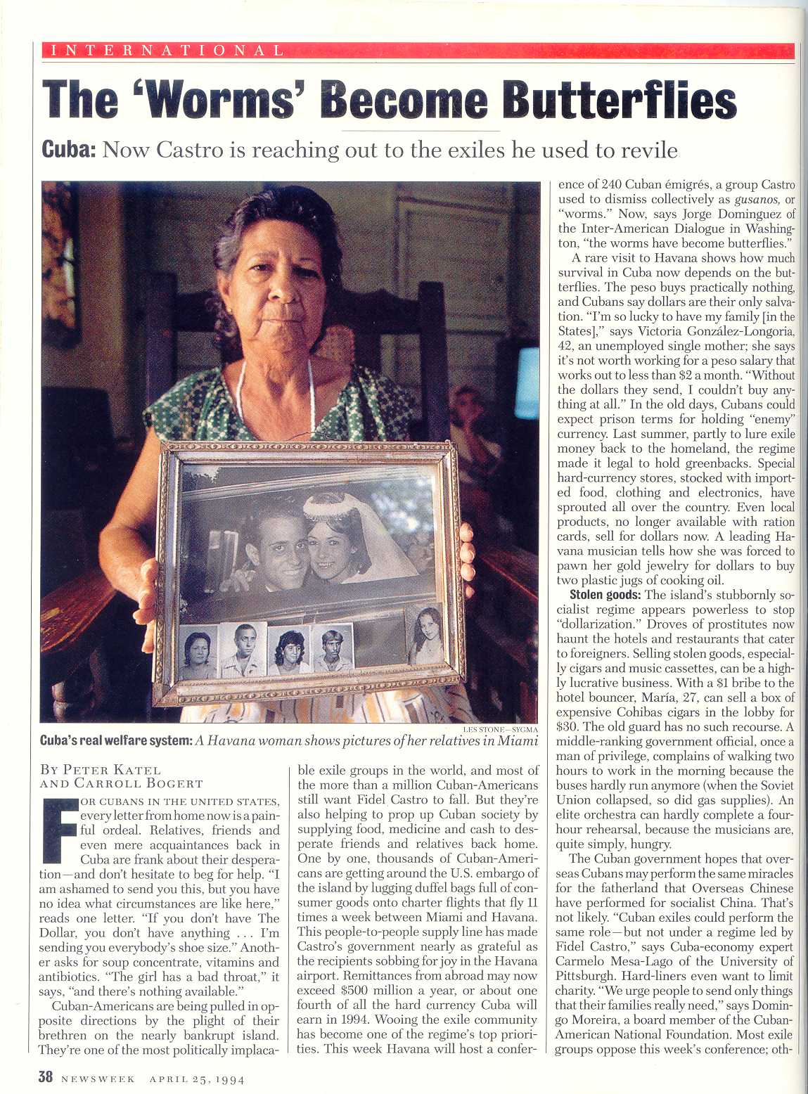 Peter Katel in Havana, Cuba – NEWSWEEK Magazine (1994)