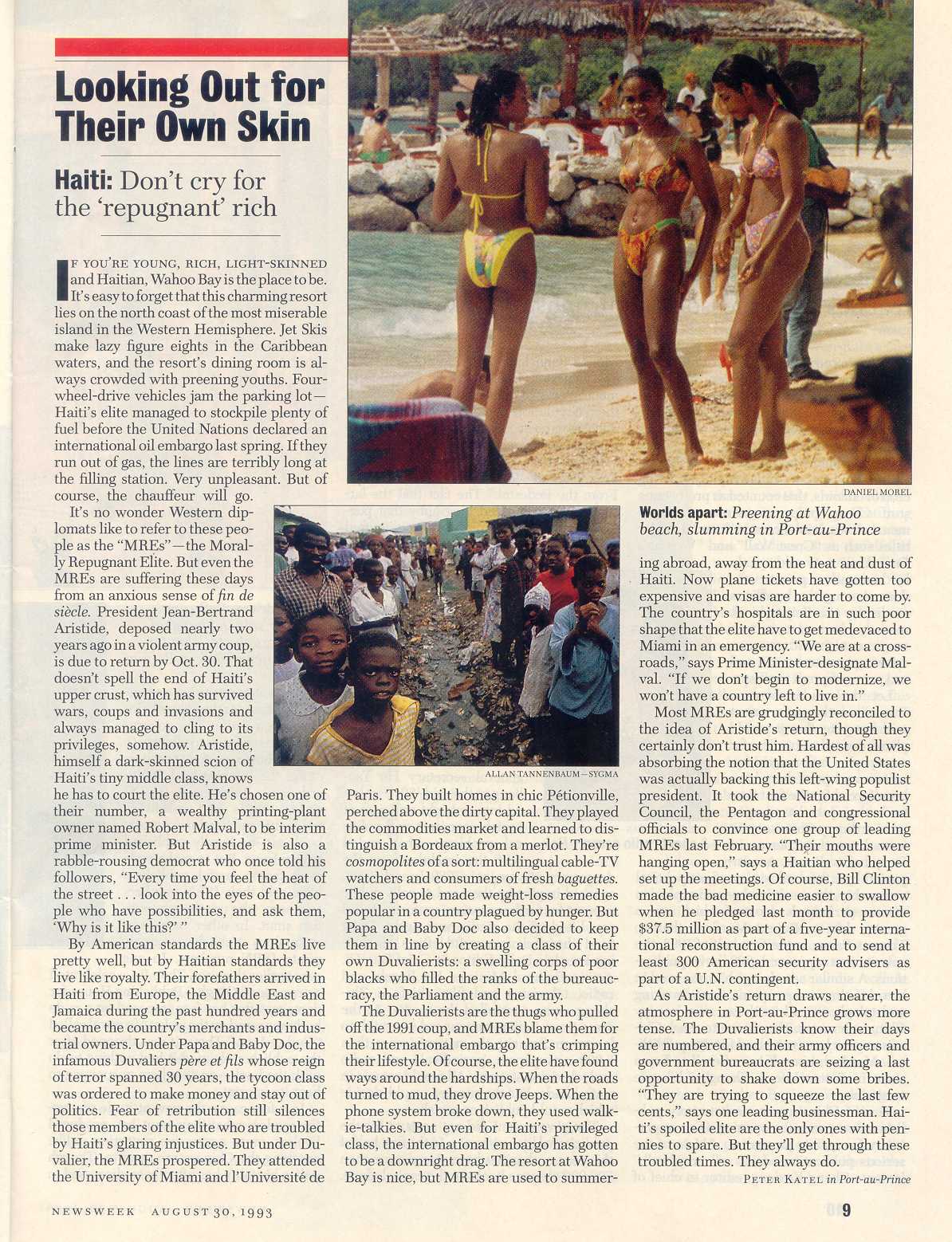 Peter Katel in Port Au Prince, Haiti – NEWSWEEK Magazine (1993)